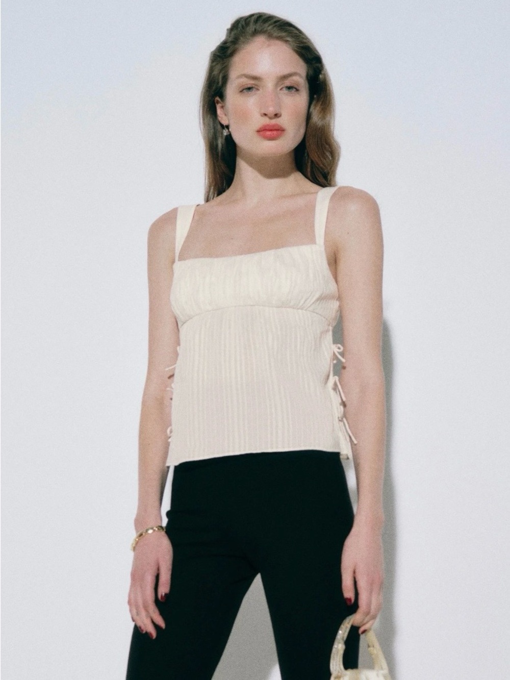 Reformation Sommer Top Ivory - Size 4 - Picture 2 of 3